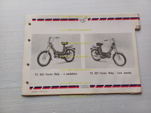 Fantic Motor Rally 50 Pedali-Kick TX 320 TX321 catalogo ricambi …