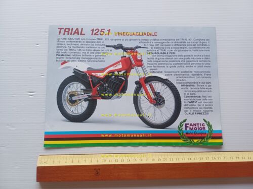 Fantic Motor Trial 125.1 1985 depliant italiano originale