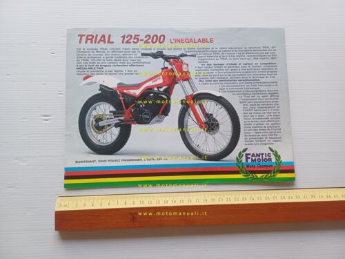 Fantic Motor Trial 125-200 1985 depliant francese originale