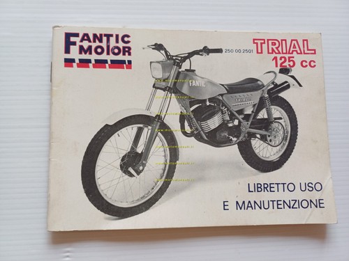 Fantic Motor Trial 125 TX 250 1980 manuale uso manutenzione …