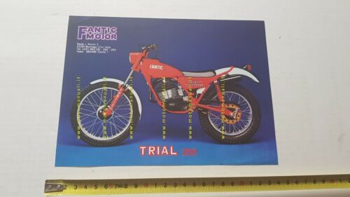 Fantic Motor Trial 200 1979 depliant originale moto testo FRANCESE …