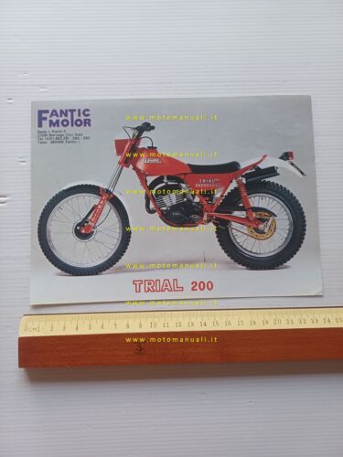 Fantic Motor Trial 200 1982 depliant francese originale