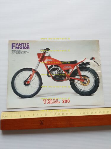 Fantic Motor Trial 200 1982 depliant originale italiano