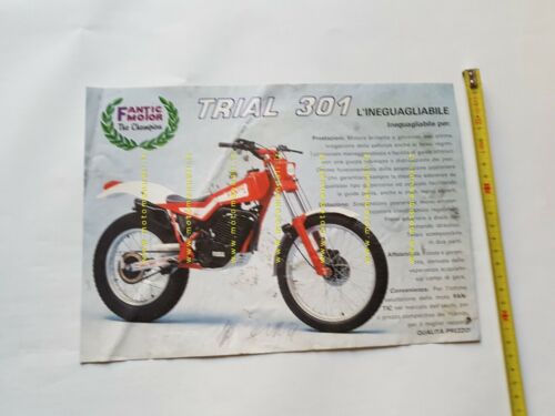 Fantic Motor Trial 301 1985 depliant originale moto