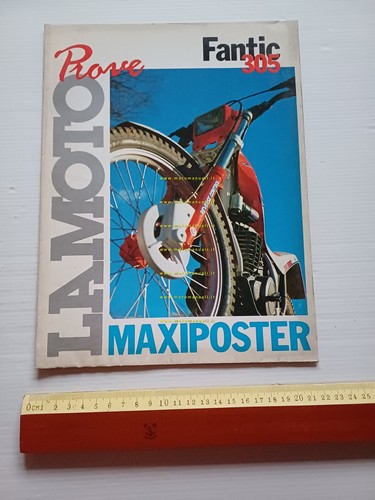 Fantic Motor Trial 305 1989 poster depliant prova La Moto