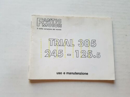 Fantic Motor Trial 305-245-125.5 1988 manuale uso originale owner's manual