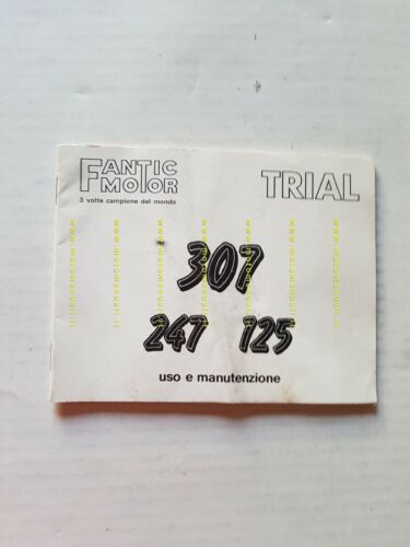 Fantic Motor Trial 307-247-125 1989 manuale uso manutenzione originale