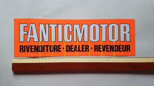 Fantic Motor vetrofania adesivo vetrine negozio 1972 originale no poster