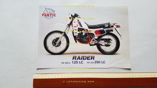Fantic Raider 125 - 250 LC 1983 depliant originale