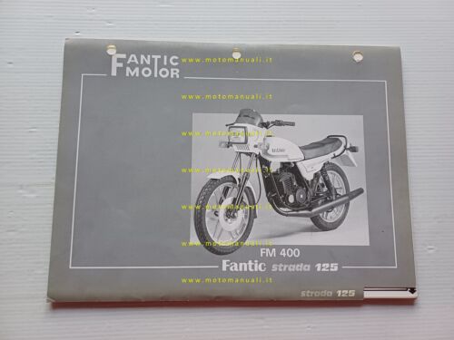 Fantic Strada 125 FM 400 1982-83 catalogo ricambi originale spare …