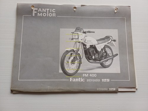 Fantic Strada 125 FM 400 1982 catalogo ricambi originale spare …