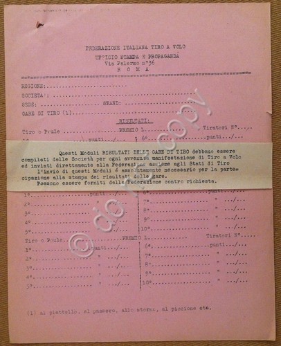 Federazione Italiana Tiro a Volo - Modulo risultato gare - …