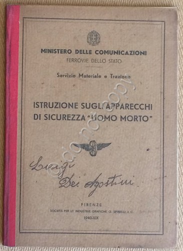 Ferrovie dello Stato - Istruzioni Apparecchi Sicurezza "Uomo Morto" - …