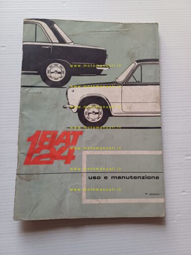 Fiat 124 Berlina-Familiare 1968 manuale uso manutenzione originale