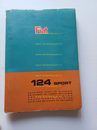 FIAT 124 Sport 1966 catalogo ricambi MOTORE originale