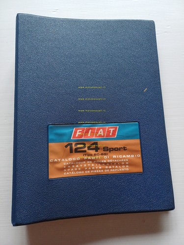 FIAT 124 Sport BC-BS 1970 catalogo ricambi MOTORE originale