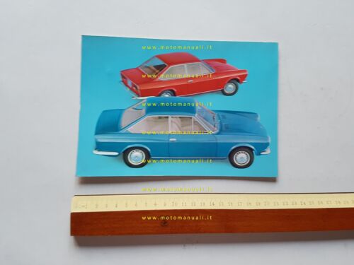 FIAT 124 Sport Coupè 1a serie 1967 cartolina pubblicitaria originale