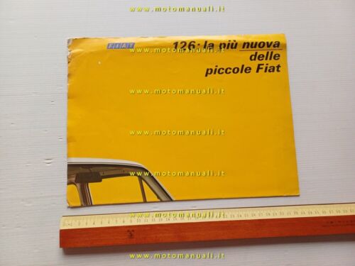 Fiat 126 1972 depliant poster italiano originale