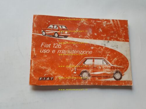 Fiat 126 1974 manuale uso manutenzione libretto originale