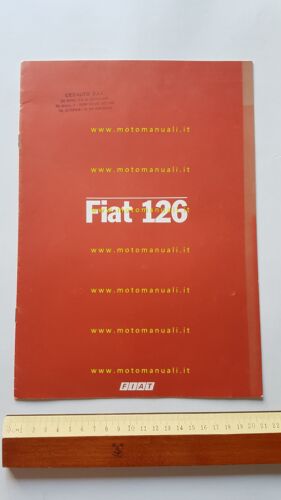 Fiat 126 depliant originale italiano