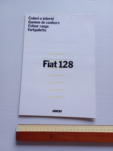 Fiat 128 cartella colori e interni modelli 1981 depliant originale