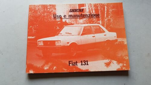 Fiat 131 Modelli 1981 Manuale Uso Manutenzione Libretto Originale