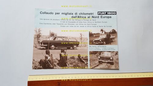Fiat 1800 depliant originale italiano