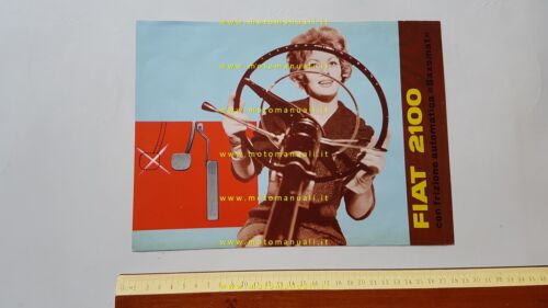Fiat 2100 depliant originale italiano