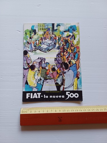 FIAT 500 1a Serie 1956 depliant opuscolo italiano originale