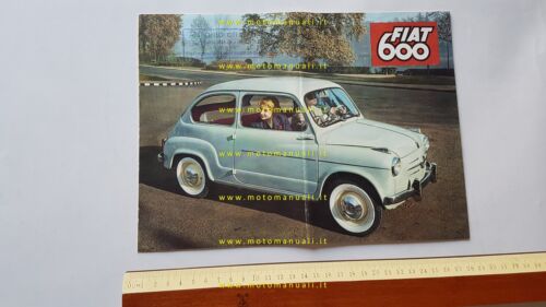 Fiat 600 - Multipla - Trasformabile depliant originale italiano