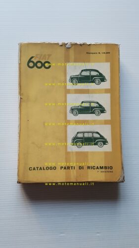 FIAT 600 - Multipla -Taxi 1961 catalogo ricambi MOTORE originale …