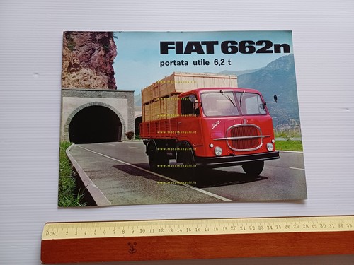 Fiat 662 n autocarro depliant italiano originale