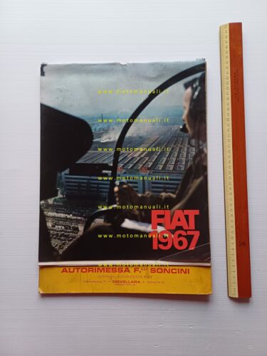 FIAT calendario 1967 italiano originale completo Dino