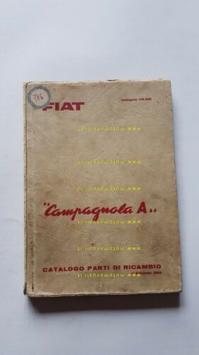 Fiat Campagnola A 1962 catalogo ricambi motore benzina originale engine …