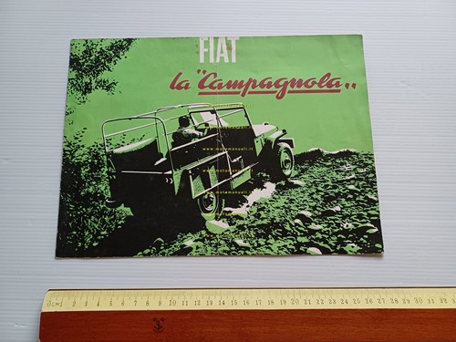 Fiat Campagnola Benzina - Diesel 1954 circa depliant originale italiano