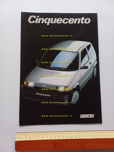 Fiat Cinquecento modelli 1992-93 depliant originale italiano