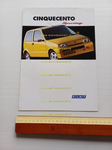 Fiat Cinquecento Sporting 1994 depliant italiano originale