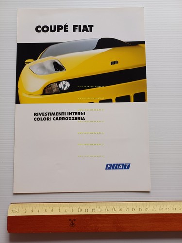 Fiat Coupè cartella colori carrozzeria- interni 1994 depliant italiano originale