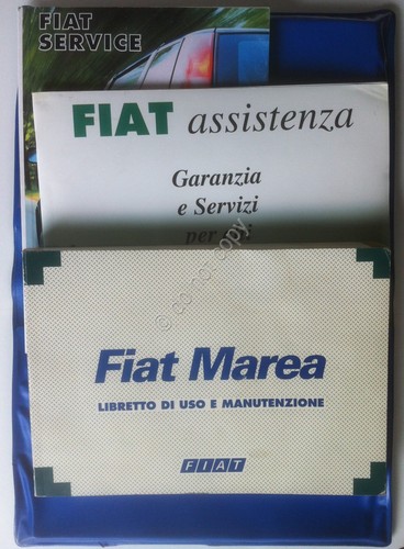 Fiat Marea - Libretto uso e manutenzione con Libretto garanzia …