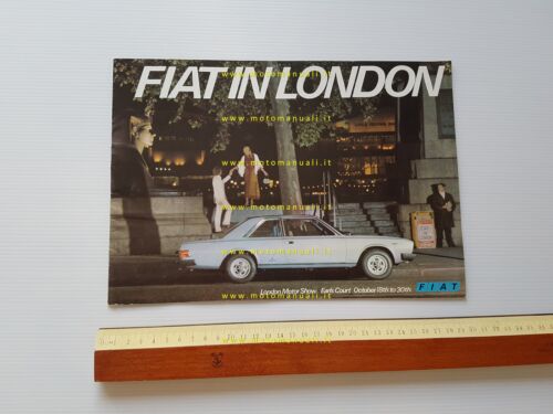 FIAT produzione modelli 1972 depliant inglese originale