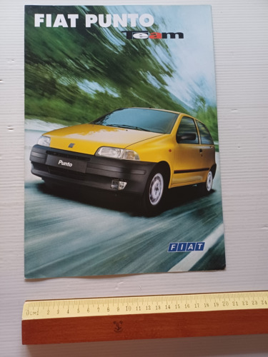 Fiat Punto Team 1996 depliant italiano originale