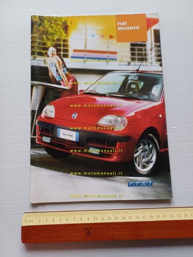 FIAT Seicento modelli 2001-2002 depliant italiano originale