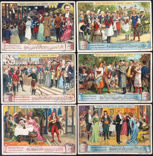 Figurine Liebig - Italia - Sang. 687 - Giovanni Strauss …