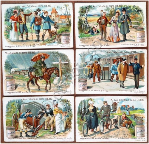 Figurine Liebig - Italia - Sang. 801 Viaggiatori di 100 …