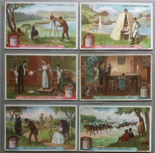 Figurine Liebig - Italia 1921 - Curiosi esperimenti di fisica …