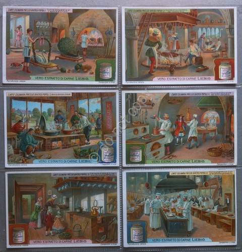 Figurine Liebig Italia - Sang. 1037 L'arte culinaria presso diversi …