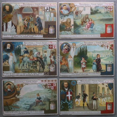 Figurine Liebig Italia - Sang. 1044 - Fanciullezza di Grandi …