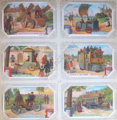 Figurine Liebig Italia - Sang. 881 - Automobili - 1907 …