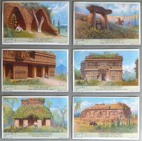 Figurine Liebig Italia Sang. 1286 - Architettura Pre-Colombiana - 1934