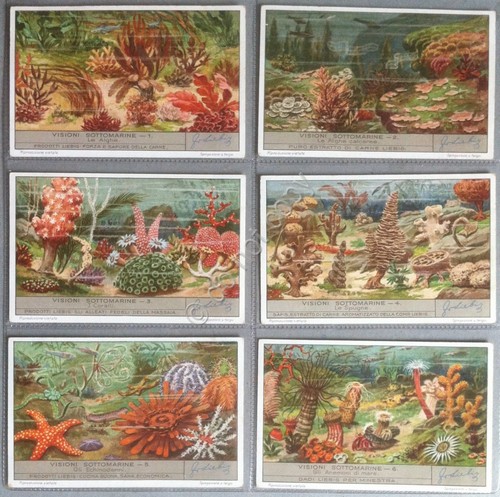 Figurine Liebig Italia Sang. 1345 - Visioni sottomarine - 1936